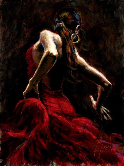 Fabian Perez Dancer in Red